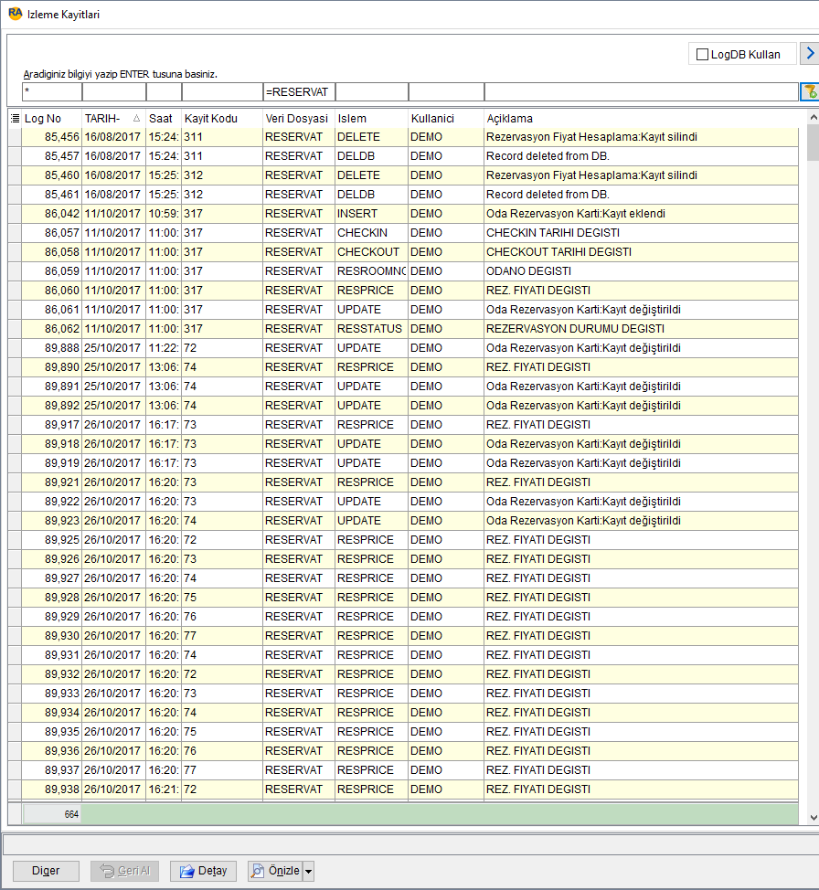 LogListe